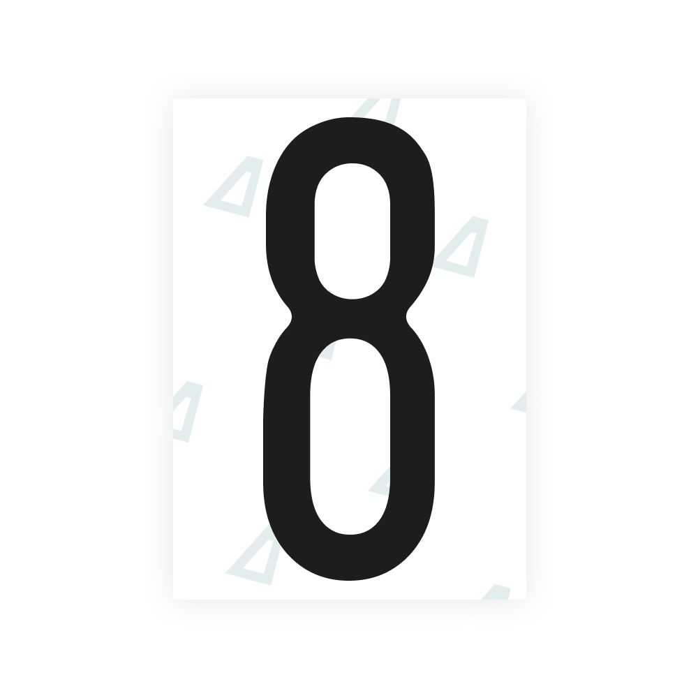 Alite Nanofilm für nigerianische Nummernschilder - Symbol "8"