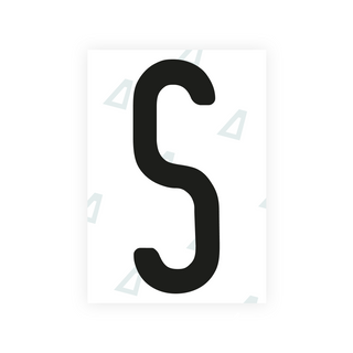 Alite Nanofilm for Nigeria license plates - Symbol "S"