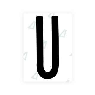 Alite Nanofilm for Nigeria license plates - Symbol "U"