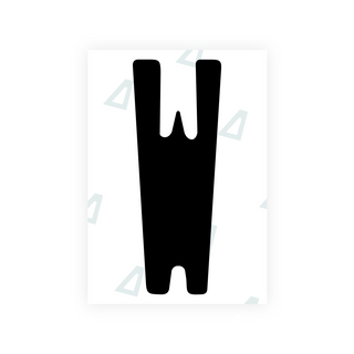 Alite Nanofilm for Nigeria license plates - Symbol "W"