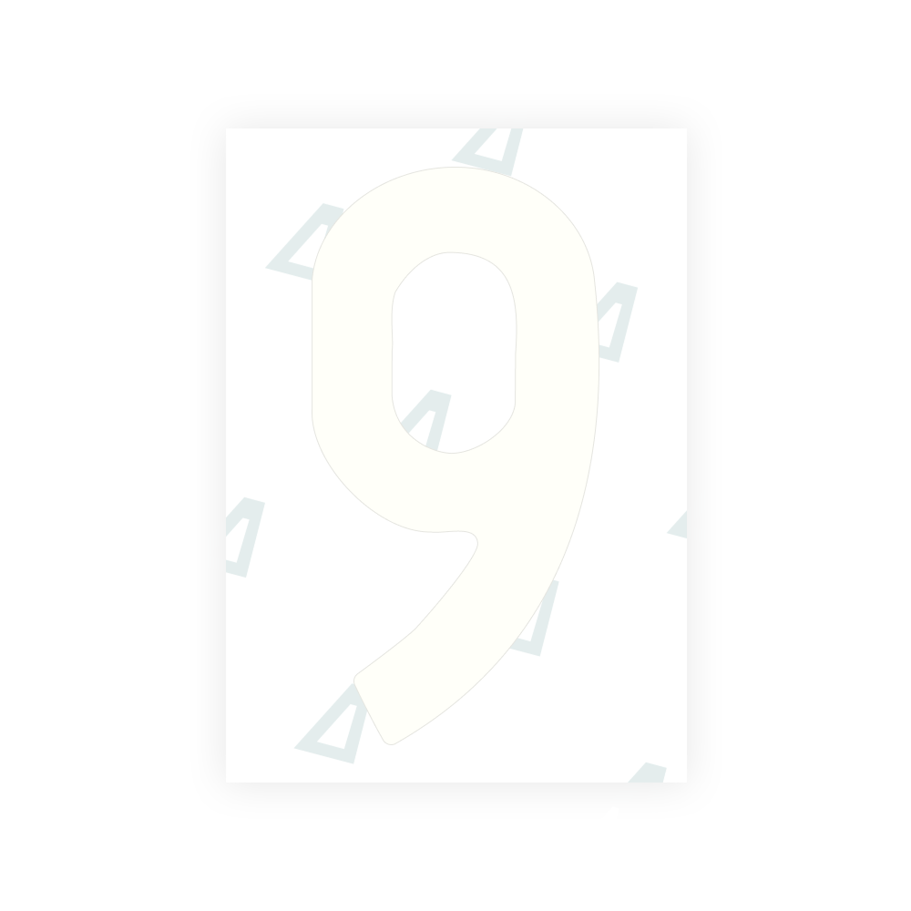 Alite Nanofilm for US (North Dakota) license plates - Symbol "9"