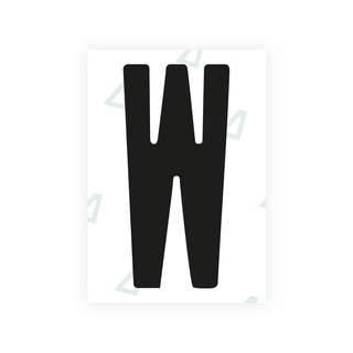 Alite Nanofilm for US (North Dakota) license plates - Symbol "W"