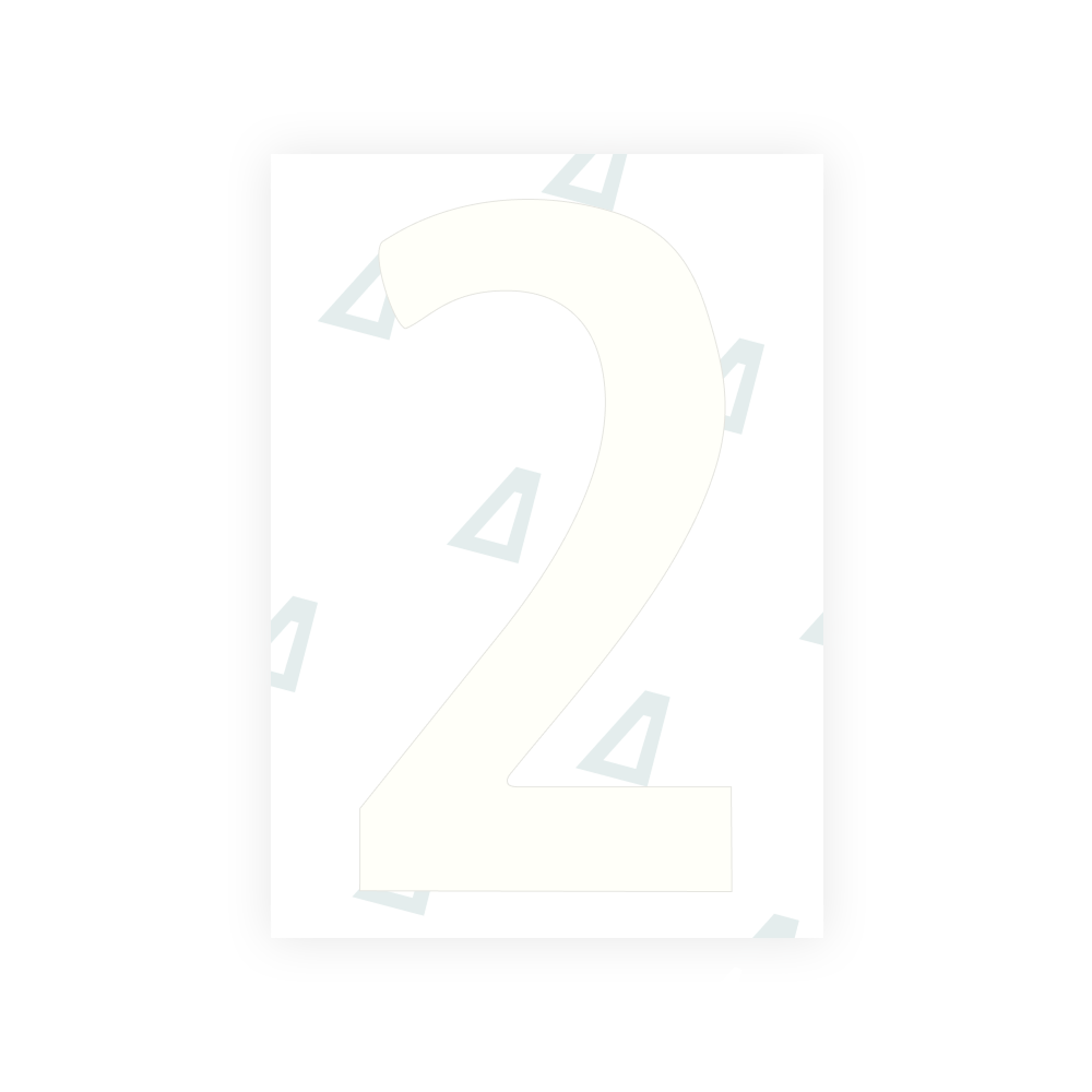 Alite Nanofilm for Norway license plates - Symbol "2"