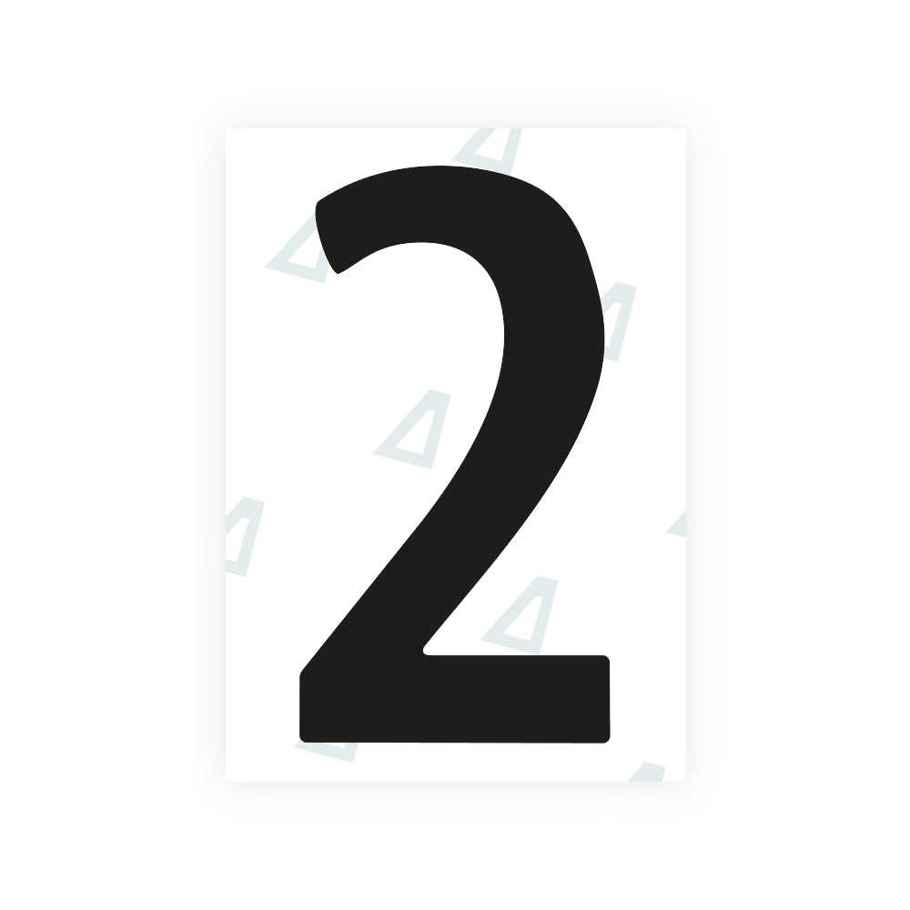 Alite Nanofilm for Norway license plates - Symbol "2"