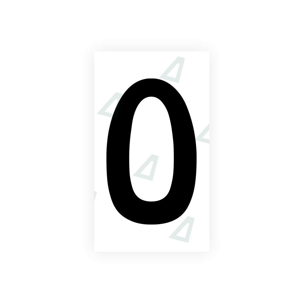 Alite Nanofilm for Uzbekistan number plates - Symbol "O" - Alite