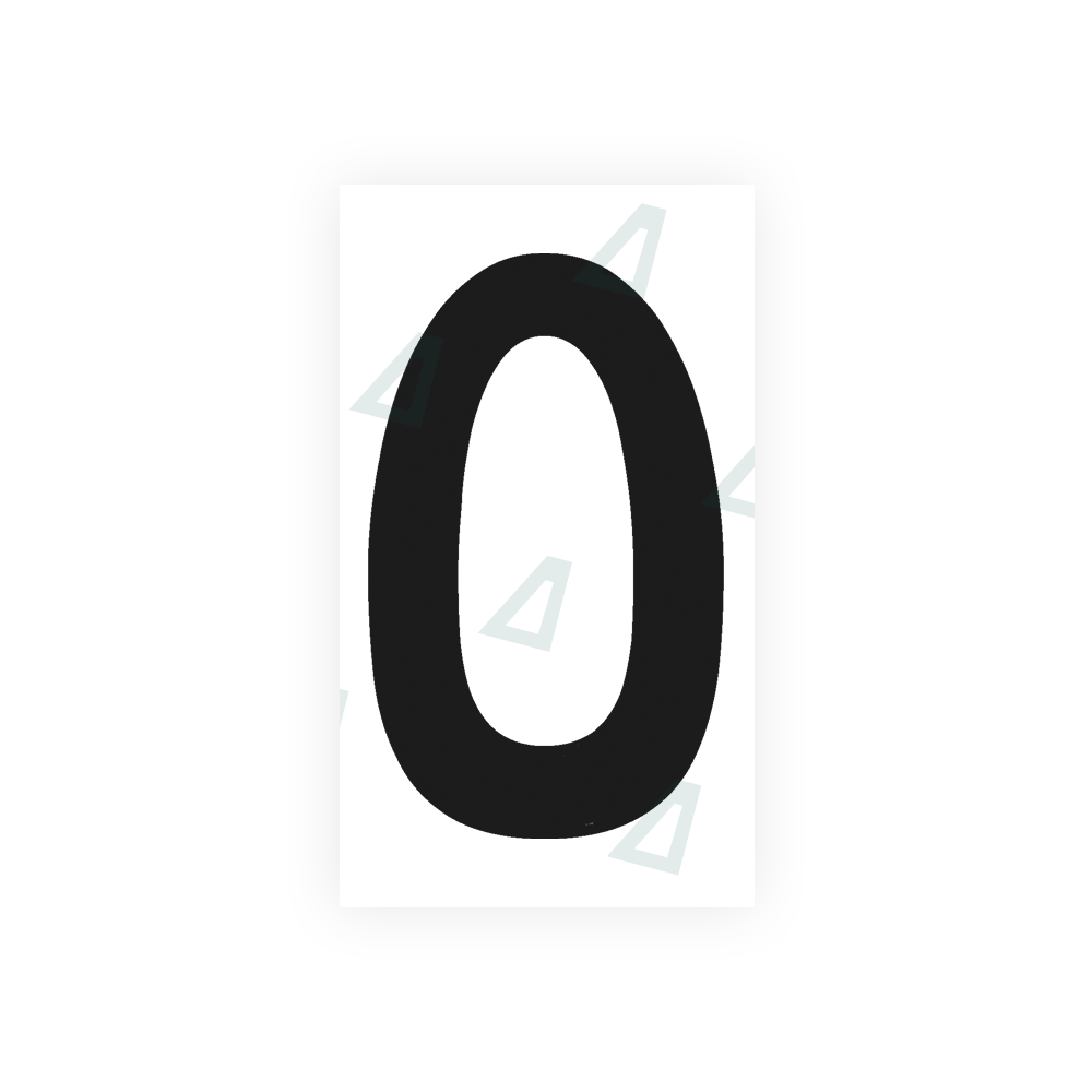 Alite Nanofilm for Uruguay license plates - Symbol "O" - Alite