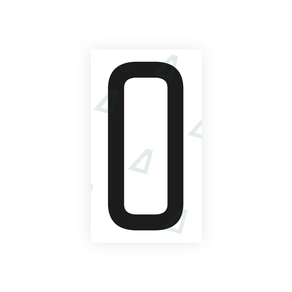 Alite Nanofilm for US (Massachusetts) license plates - Symbol "O" - Alite