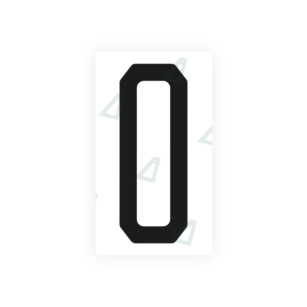 Alite Nanofilm for US (Florida 2003) license plates - Symbol "O" - Alite
