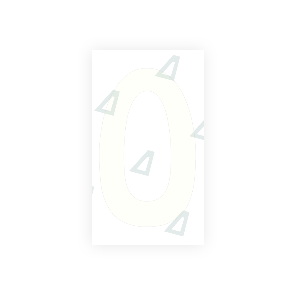 Alite Nanofilm for Uruguay license plates - Symbol "O" - Alite