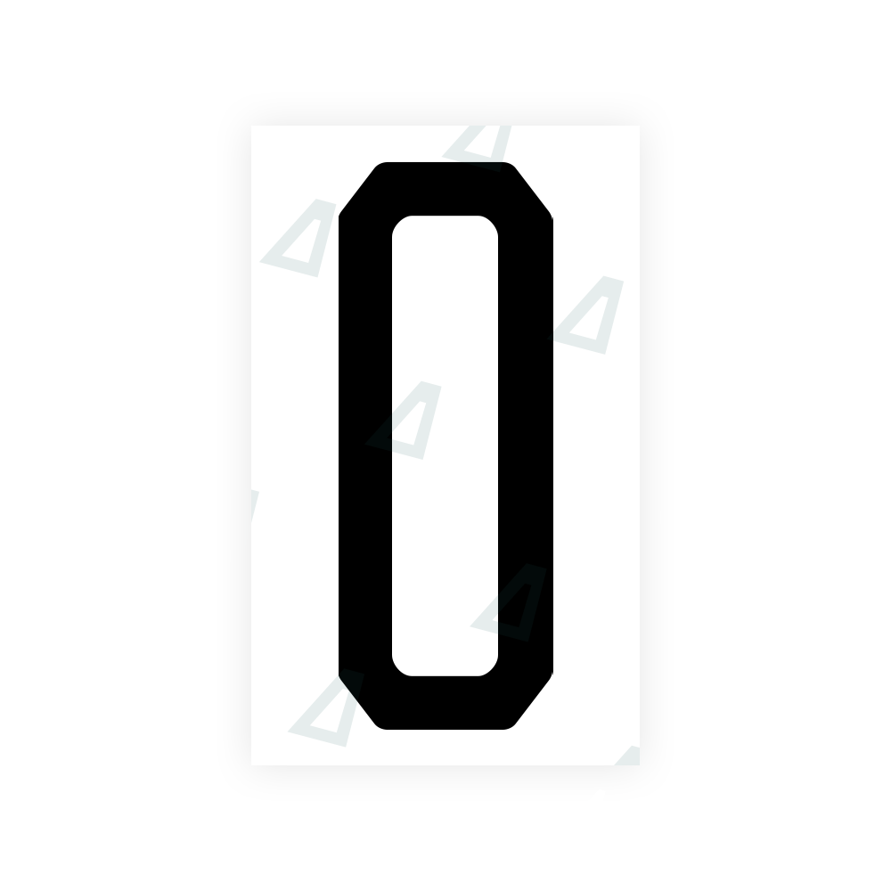 Alite Nanofilm for US (New Jersey - Embossed) license plates - Symbol "O" - Alite