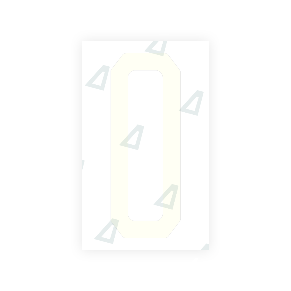 Alite Nanofilm for US (New Jersey - Embossed) license plates - Symbol "O" - Alite