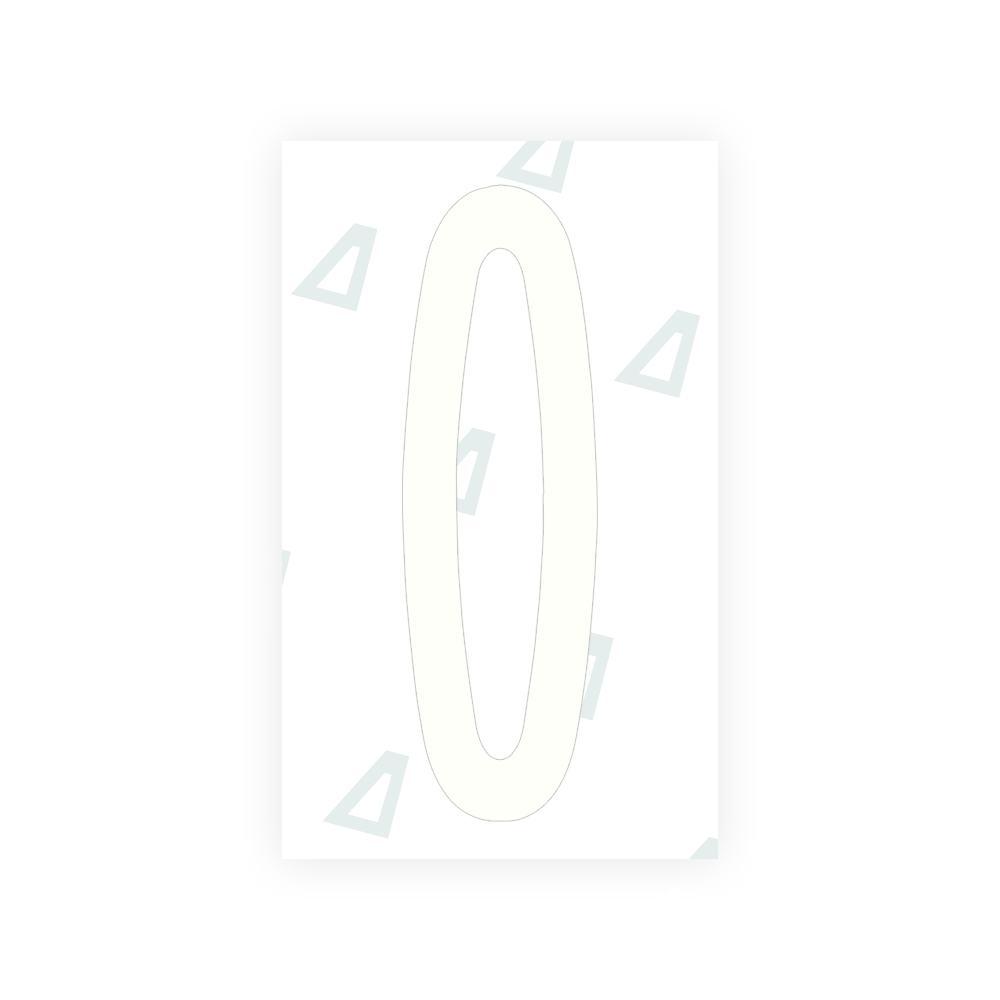Alite Nanofilm for US (New York 2020 - Flat) license plates - Symbol "0" - Alite