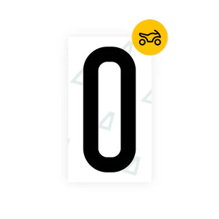 Alite Nanofilm for US (Oklahoma) Moto license plates - Symbol "O" - Alite