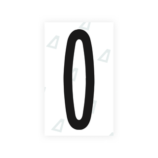 Alite Nanofilm for US (New York 2020 - Flat) license plates - Symbol "0" - Alite