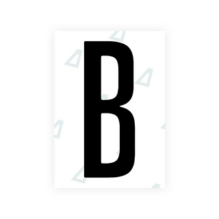 米国（オハイオ州 2021）ナンバープレート用 Alite ナノフィルム - シンボル「B」