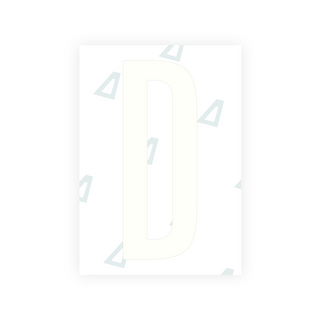 Alite Nanofilm für US-amerikanische (Ohio 2021) Kfz-Kennzeichen – Symbol „D“