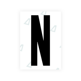 米国（オハイオ州 2021）ナンバープレート用 Alite ナノフィルム - シンボル「N」