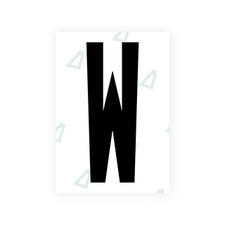 米国（オハイオ州 2021）ナンバープレート用 Alite ナノフィルム - シンボル「W」