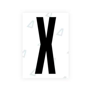 米国（オハイオ州 2021）ナンバープレート用 Alite ナノフィルム - シンボル「X」