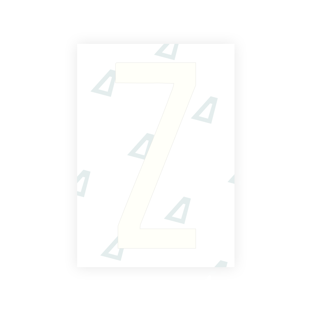 Film nanométrique Alite pour plaques d'immatriculation américaines (Géorgie 2012 - Carrées) - Symbole « Z »