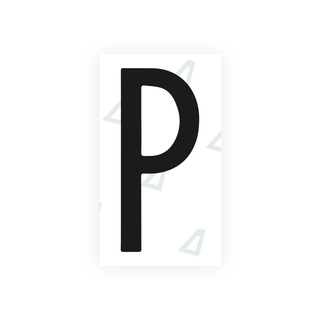 Alite Nanofilm for Mexico license plates - Symbol "P" - Alite
