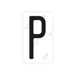 Alite Nanofilm for US (Washington State) license plates - Symbol "P" - Alite