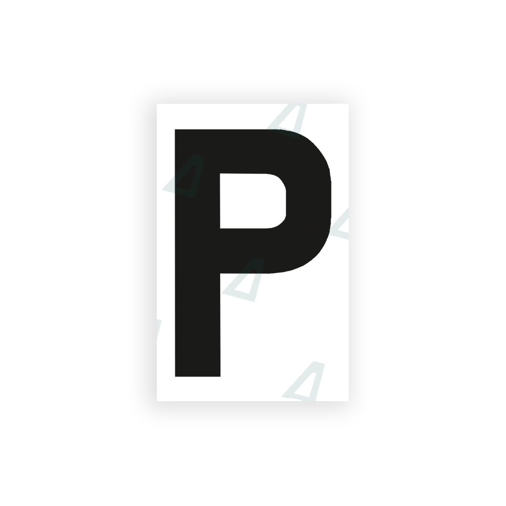 Alite Nanofilm for United Kingdom license plates - Symbol "P" - Alite