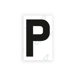 Alite Nanofilm for United Kingdom license plates - Symbol "P" - Alite