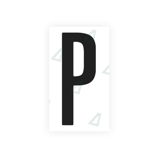 Alite Nanofilm for US (Washington DC) license plates - Symbol "P" - Alite