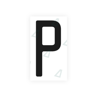Alite Nanofilm for US (Quebec) license plates - Symbol "P" - Alite
