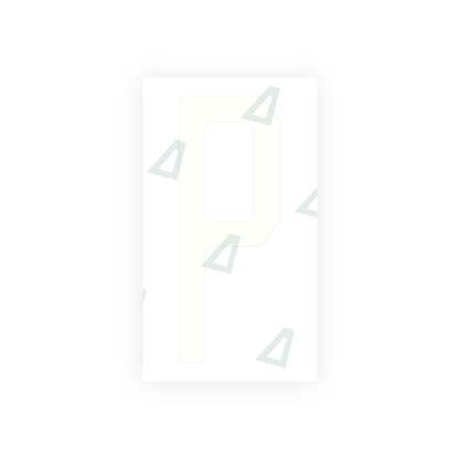 Alite Nanofilm for US (Michigan) license plates - Symbol "P" - Alite