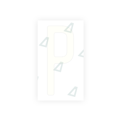 Alite Nanofilm for US (Wisconsin) license plates - Symbol "P" - Alite