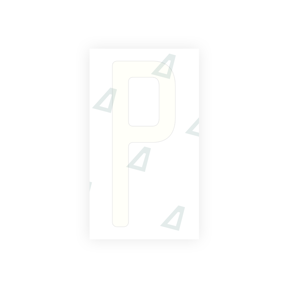 Alite Nanofilm for US (Ohio 2013) license plates - Symbol "P" - Alite