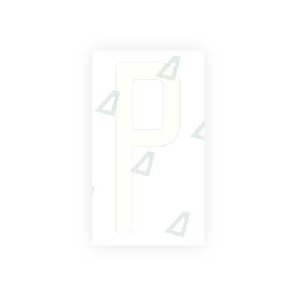 Alite Nanofilm for US (Ohio 2013) license plates - Symbol "P" - Alite