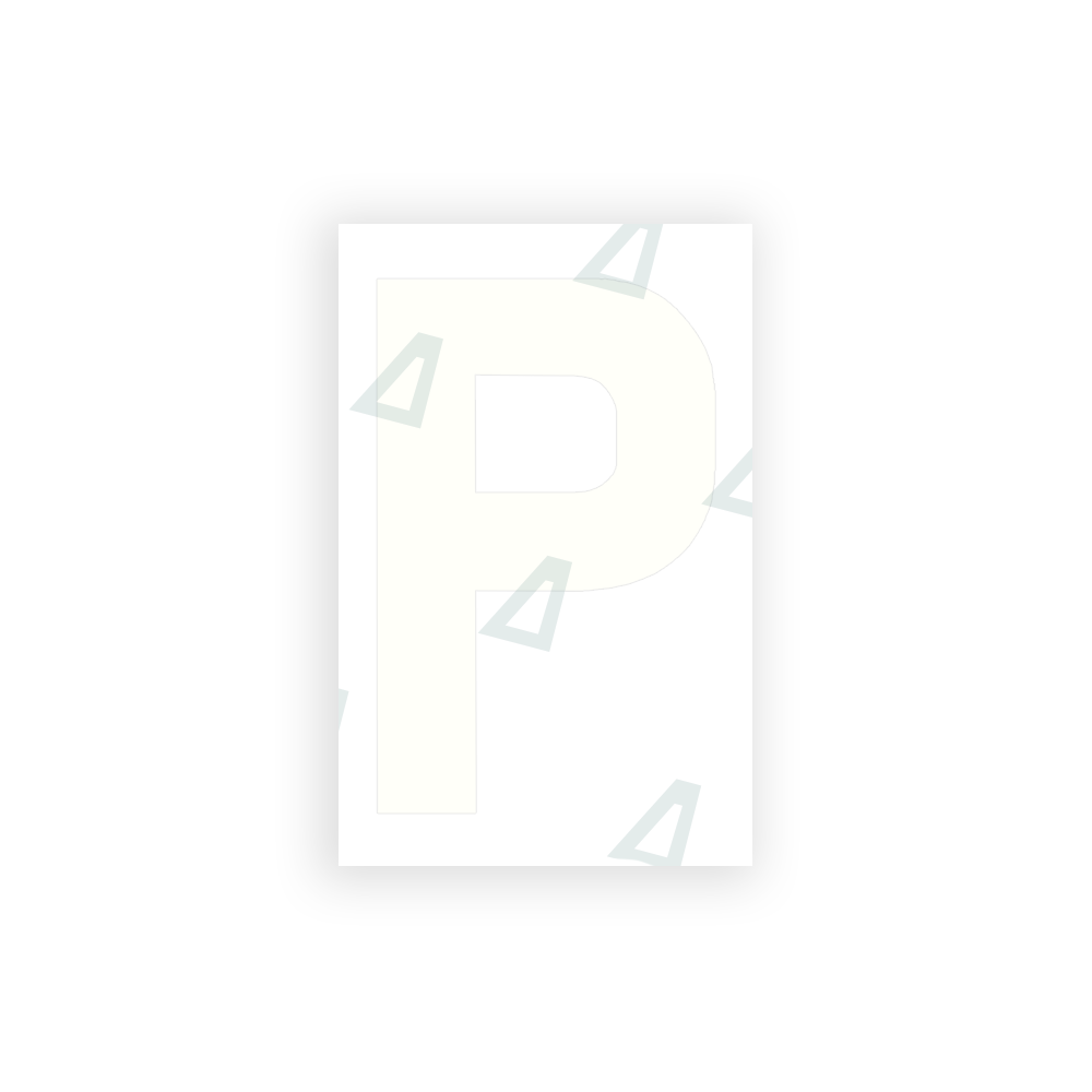 Alite Nanofilm for United Kingdom license plates - Symbol "P" - Alite