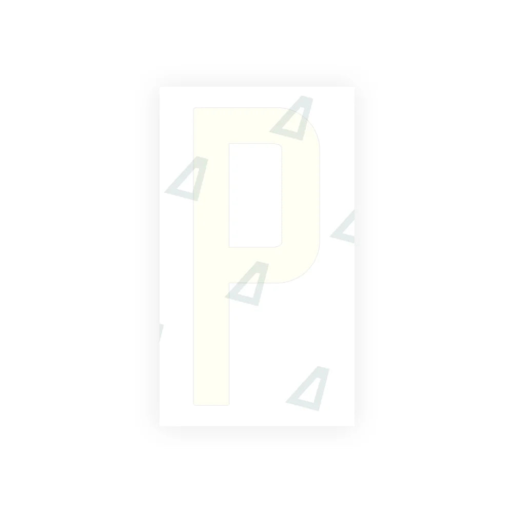 Alite Nanofilm for US (Oklahoma) Moto license plates - Symbol "P" - Alite