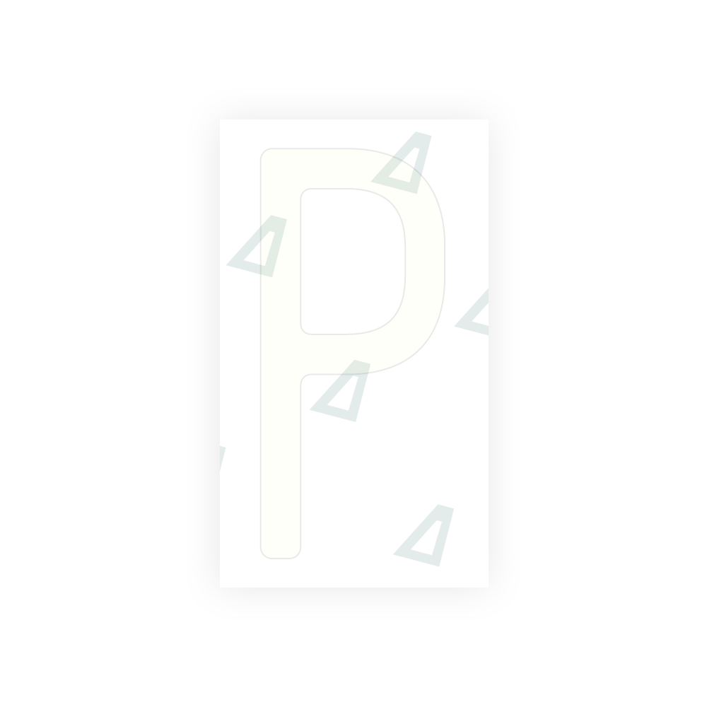 Alite Nanofilm for US (Massachusetts) license plates - Symbol "P" - Alite