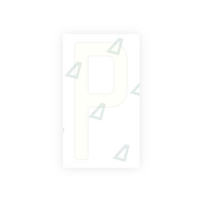 Alite Nanofilm for US (Quebec) license plates - Symbol "P" - Alite