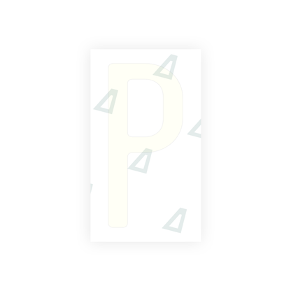 Alite Nanofilm for US (California) license plates - Symbol "P" - Alite