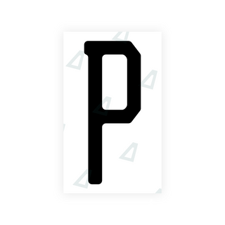 Alite Nanofilm for US (New Jersey - Embossed) license plates - Symbol "P" - Alite
