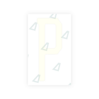 Alite Nanofilm for US (New Jersey - Embossed) license plates - Symbol "P" - Alite