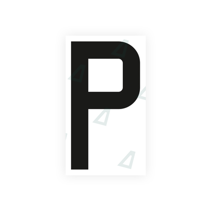 Alite Nanofilm for France license plates - Symbol "P" - Alite