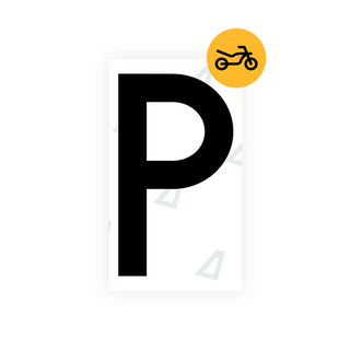 Alite Nanofilm for Greece moto license plates - Symbol "P" - Alite