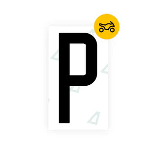 Alite Nanofilm for US (Oklahoma) Moto license plates - Symbol "P" - Alite