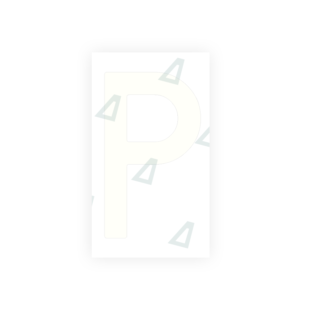 Alite Nanofilm for Spain Flat license plates - Symbol "P" - Alite