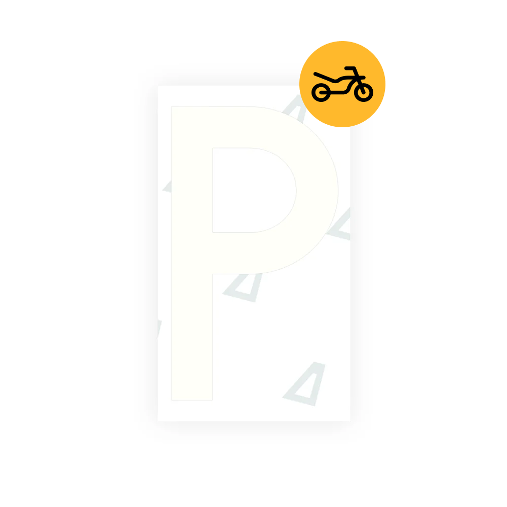 Alite Nanofilm for Greece moto license plates - Symbol "P" - Alite