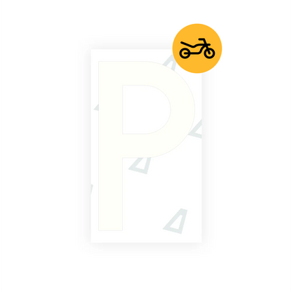 Alite Nanofilm for Greece moto license plates - Symbol "P" - Alite