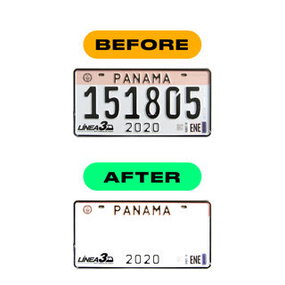 Alite Nanofilm for Panama license plates - Symbol "Z" - Alite