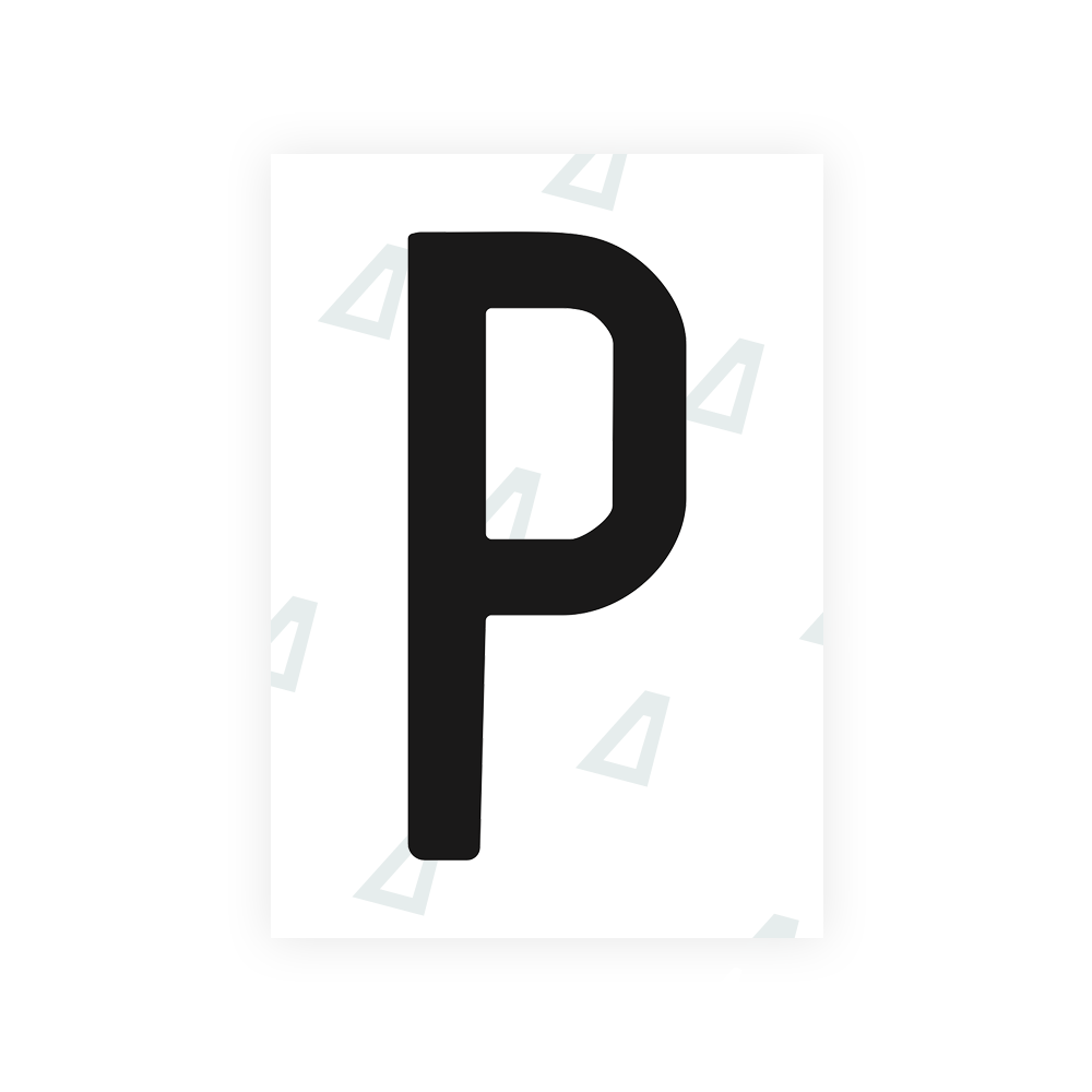 Alite Nanofilm for US (Connecticut 2013) license plates - Symbol "P" - Alite