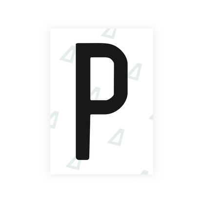 Alite Nanofilm for US (Connecticut 2013) license plates - Symbol "P" - Alite